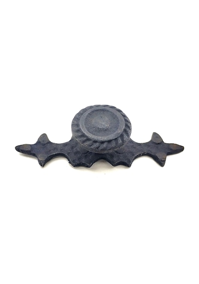 Antika Tarz Dekoratif Pirinç Çizgili Düğme - 25x80 Mm, Oksit Çok Renkli