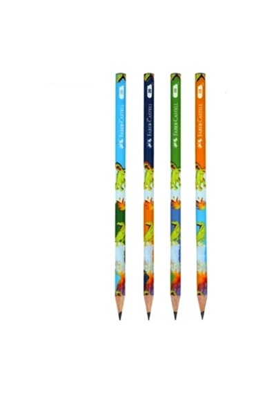 Faber Castell Dino Kurşun Kalem - 6 Adet Çok Renkli