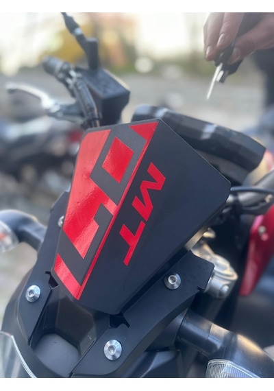 Yamaha Mt-07 Ön Cam 07 Yazısı İşareti Sticker Etiket Modeli