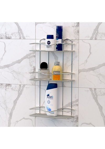 Teknotel Üç Katlı Banyo Rafı Krom Bk013 Krom