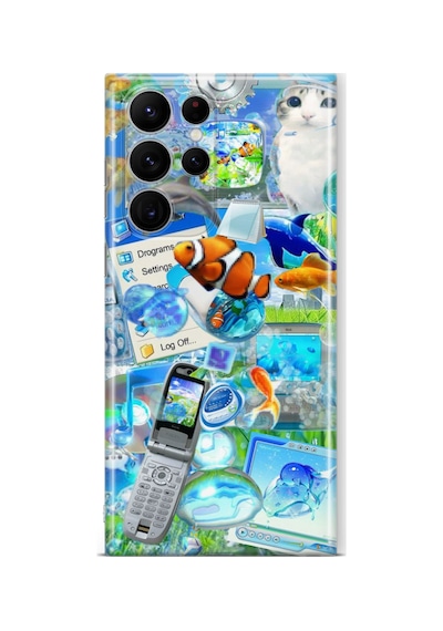 Samsung Galaxy S25 Ultra Uyumlu Baskılı Şeffaf Telefon Kılıfı Koleksiyon: Aeroglass Mirage 6