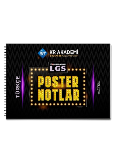 Lgs Türkçe Poster Notları Kr Akademi Yayınları