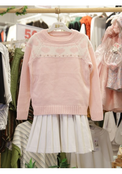 Xo Kids Kız Çocuk Elbise 4-12 Yaş 2004 Pembe