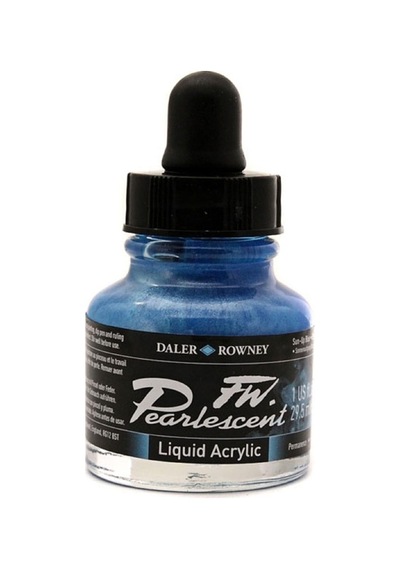 Daler Rowney Fw Pearlescent Acrylic Ink 29.5Ml 122 Sun-Up Blue