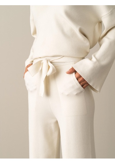 Xint Ekru Regular Fit Triko Pantolon 850875
