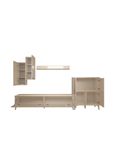 Decoraktiv Eko 6 Slm Std Silver Tv Ünitesi Tv Sehpası Beyaz