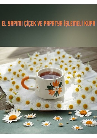 El Yapımı Çiçek Ve Papatya İşlemeli Kupa Diğer