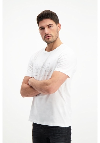 Rich Erkek Bisiklet Yaka Baskılı T-Shirt %100 Pamuk Tişört (481344061)