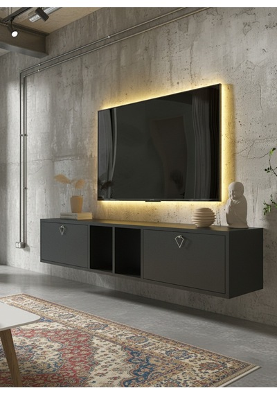Resital Tv Ünitesi S1833-4 Antrasit Antrasit