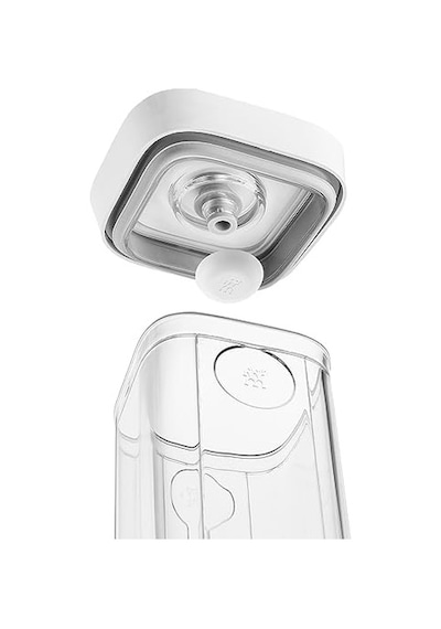 Fresh & Save Cube Difüzör Seti, Vakum Fonksiyonu İçin 6 Parçalı Aksesuar, Bpa İçermez, Bulaşık Makinesinde Yıkanabilir, Beyaz Açık Gri