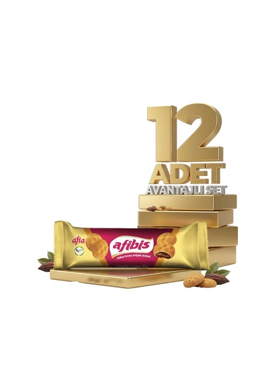 Afia Afibis Kakao Krema Dolgulu Bisküvi 12x75 Gr