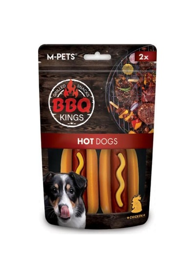 M-pets Bbq Kings Hot Dogs Tavuklu Köpek Ödül Maması 135 Gr 2 Adet