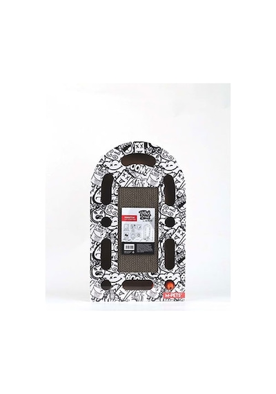M-pets Urban Style Freestyle Kedi Karton Tırmalama Tahtası Siyah Beyaz 50x30 Cm 244-54019.01
