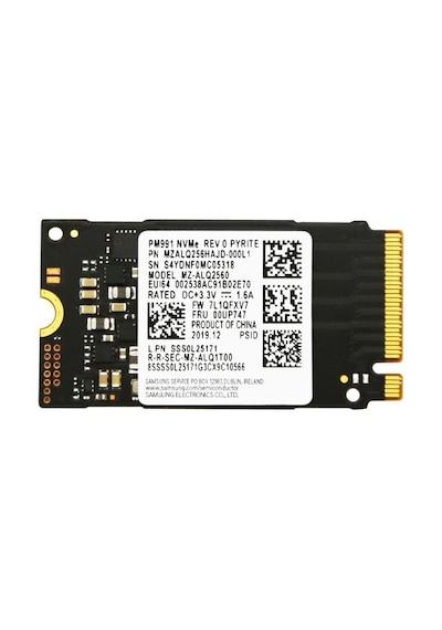 Samsung PM991 MZ-ALQ2560B 256 GB PCIe 3.0 x4 NVMe M.2 2242 SSD