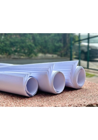 Laminasyonlu Silikonlu Oto Paspas Kağıdı 35x50 Suya Ve Neme Dayanıklı 4 Adet Beyaz