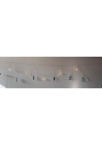 Ramazan Kandil Desenli 3 Metre Yıldız Perde Led Gün Işığı