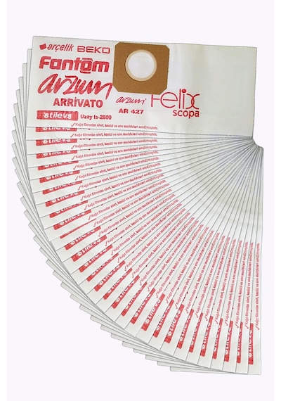Fantom Jumbo Wd 4400 Süpürge Toz Torbası Kağıt 30 Adet
