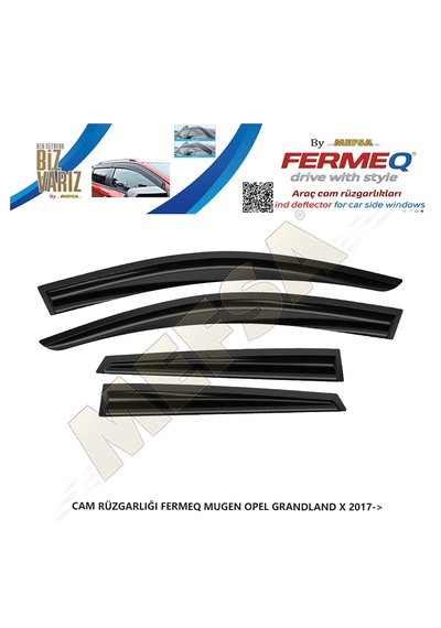 Cam Rüzgarlığı Fermeq Mugen Opel Grandland X 2017- 4lü