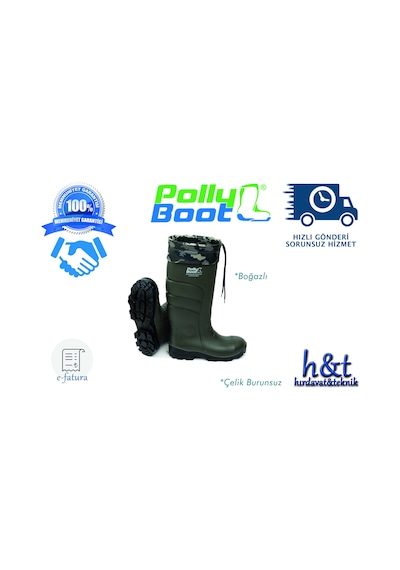 Polly Boot Galaxy Vega O4 Boğazlı Çelik Burunsuz İş Çizmesi