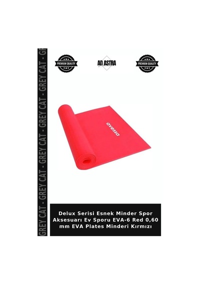 Delux Serisi Esnek Minder Spor Aksesuarı Ev Sporu Eva-6 Red 0,60 Mm Eva Plates Minderi Kırmızı