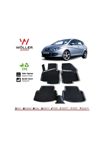 Seat Toledo Paspas 2006 2012 Arası 3D Havuzlu Wöller Paspas
