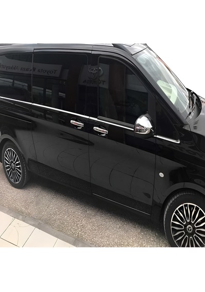 Mercedes Vito W447 Uyumlu 2014 Ve Üzeri Krom Kapı Kolu 3 Kapı Paslanmaz Çelik