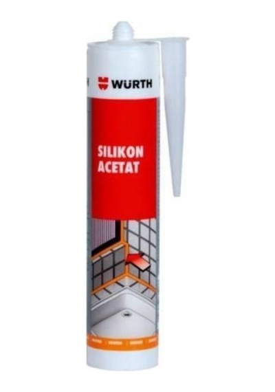 Würth Silikon Asetat Siyah Renk 310ml.