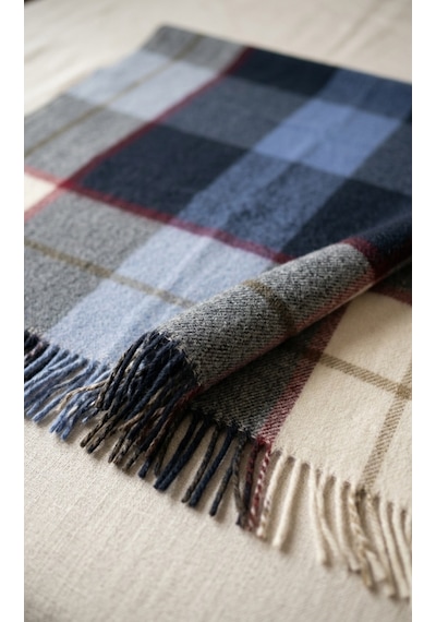 Gençev Home %100 Saf Yün Scotch Battaniye Tek Kişilik 160 x 220