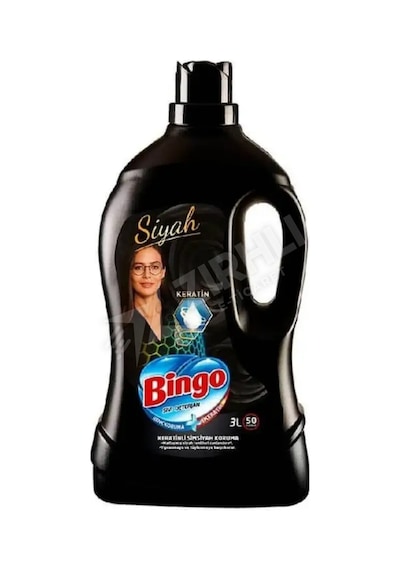 4 Adet Bingo Sıvı Deterjan Siyah 3 Lt