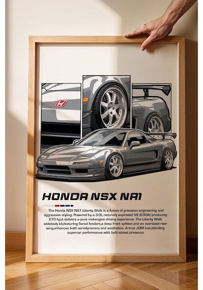 Nsx Na1 Çerçeveli Tablo - Honda Car Poster