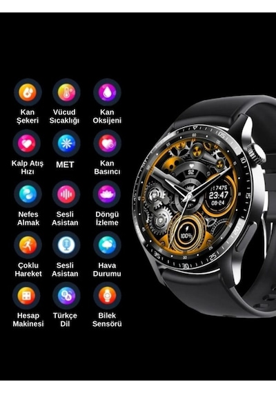 Spor Watch Klasik Arama Yapan Erkek Akıllı Saat Android&ios Huawei Iphone Samsung Uyumlu Kol Saati 8