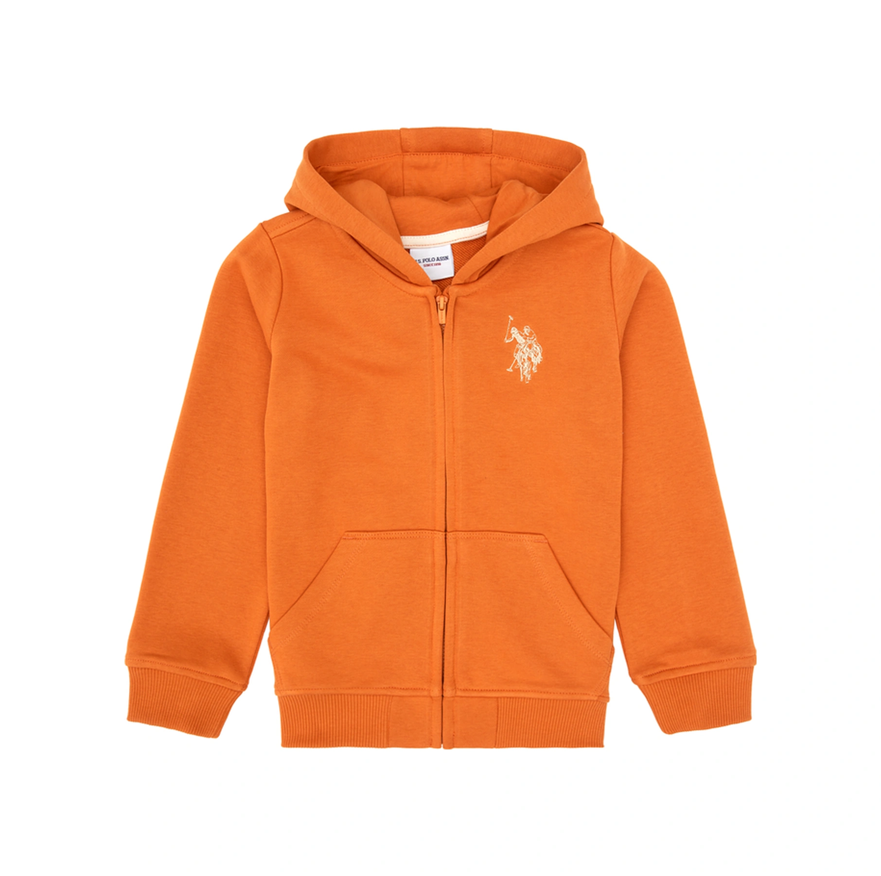 U.S. Polo Assn. Erkek Çocuk Bakır Fermuarlı Kapüşonlu Sweatshirt 50316706-VR182