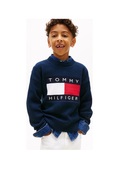 Tommy Hilfiger Erkek Çocuk Triko Kb0kb10071 Lacivert