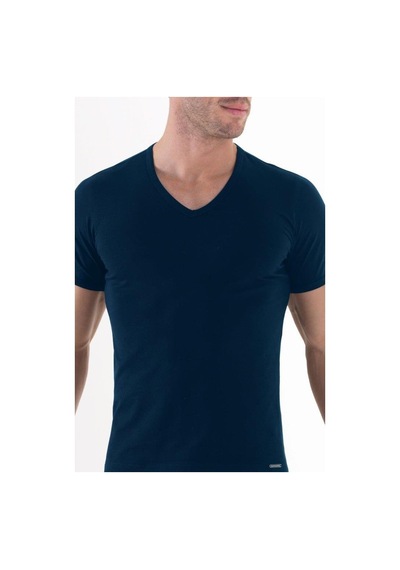 Blackspade 9308 Erkek Silver V Yaka Kısa Kol Lacivert T-Shirt