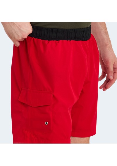 Slazenger  Rasmus In Erkek Cepli Deniz Şortu Kırmızı Mayo