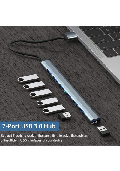 Usb C Hub 3.0, Alüminyum 7'si 1 Arada Usb C Dongle Usb, Macbook Pro, İmac, İpad Pro, Chromebook, Pixelbook, Dell Xps, Samsung Uyumlu Ve Daha Fazla Tip C Aygıtları İçin Uzatın Usb C Hub 3.0, Alüminyum 7'si 1 Arada Usb C Dongle Usb, Macbook Pro, İmac, İpad Pro, Chromebook, Pixelbook, Dell Xps, Samsung Uyumlu Ve Daha Fazla Tip C Aygıtları İçin Uzatın