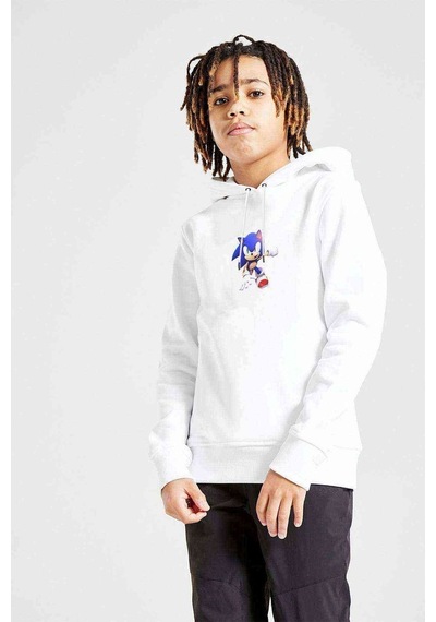 Tshirthane Süper Sonic Metal Rock Müzik Baskılı Unisex Çocuk Sweatshirt