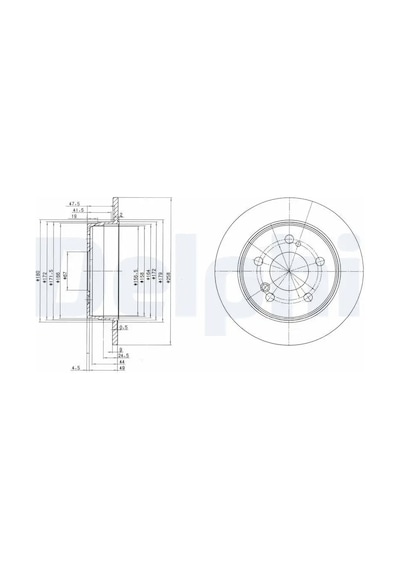 Mercedes C200 W202 Arka Fren Diski 1994-2000 Delphı Bg2291 2adettir