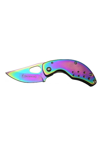 Browning 3-1 Kamp Çakı Gökkuşağı Mini 12 Cm Manuel, Kemerlikli