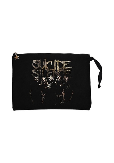 Suicide Silence 2017 Album Siyah Clutch Cüzdan / El Çantası Siyah