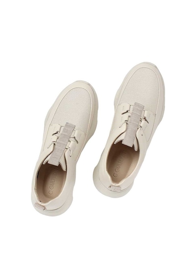 Erkek Bej Deri Sneaker