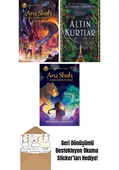 Aru Shah Ve Ölümsüzlük Nektarı + Altın Kurtlar + Aru Shah Ve Zamanın Sonu