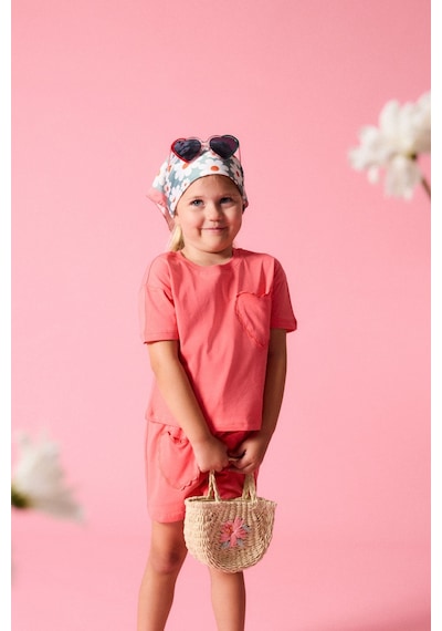 Defacto Kalp Desenli 2li Mercan Takım Kız Bebek I0049a526hspn676 Pembe-pn676