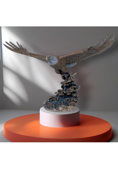 Veronese Koleksiyon Kanatları Açık Kartal Figür 54x38cm