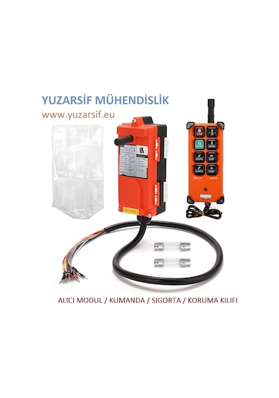 Vinç Kumandası Kablosuz Endüstriye Kontrol Makine Uzaktan Kumanda Ac 220 - 380 Volt