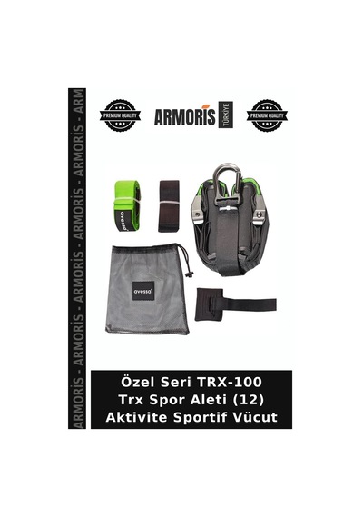 Özel Seri Trx-100 Trx Spor Aleti 12 Aktivite Sportif Vücut Çok Renkli