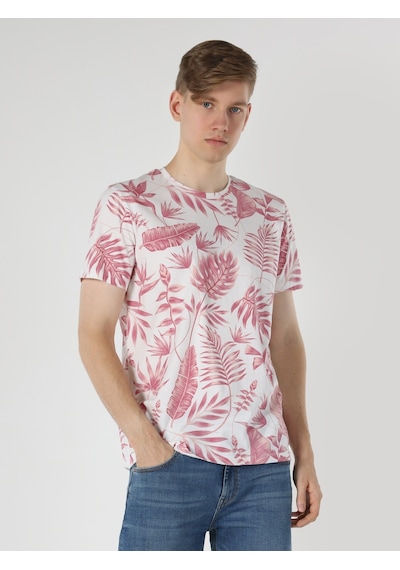 Colin'S Regular Fit Bisiklet Yaka Baskılı Beyaz Erkek Kısa Kol Tişört Cl1063114_Q1.V1_Ofw Colin'S Regular Fit Bisiklet Yaka Baskılı Beyaz Erkek Kısa Kol Tişört Cl1063114_Q1.V1_Ofw