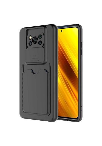 Xiaomi Poco X3 Kılıf Zore Kartix Kartlık Bölmeli Kılıf