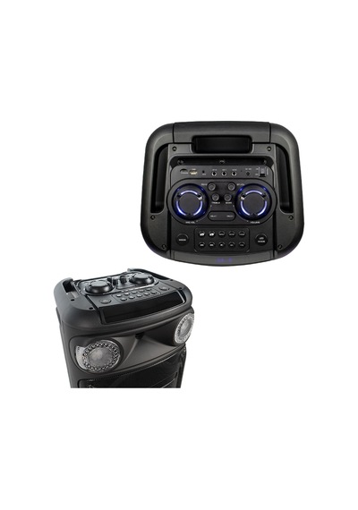 Midex 1100 Watt Mikrofonlu Karaoke Eğlence Işıklı Ses Sistemi MXR-1100 (Bluetooth Kayıt Usb Şarjlı)