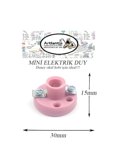 Mini Duy 20 Adet Deney Duyu Proje İçin Küçük Ampul Yuvası Minyonet Duy Okul Sınıf Elektrik Devre Deney Duyusu